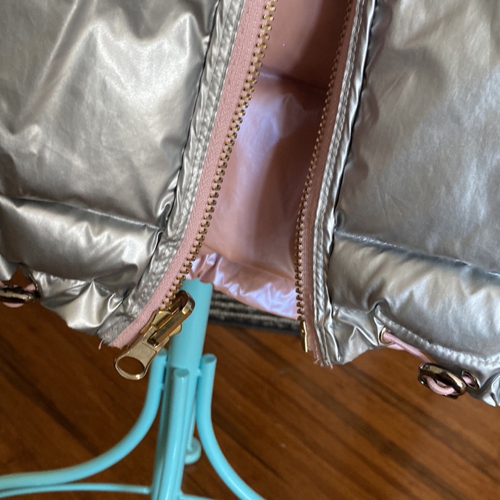 Reversible Down Jacket With Detachable Two Colore… - image 4